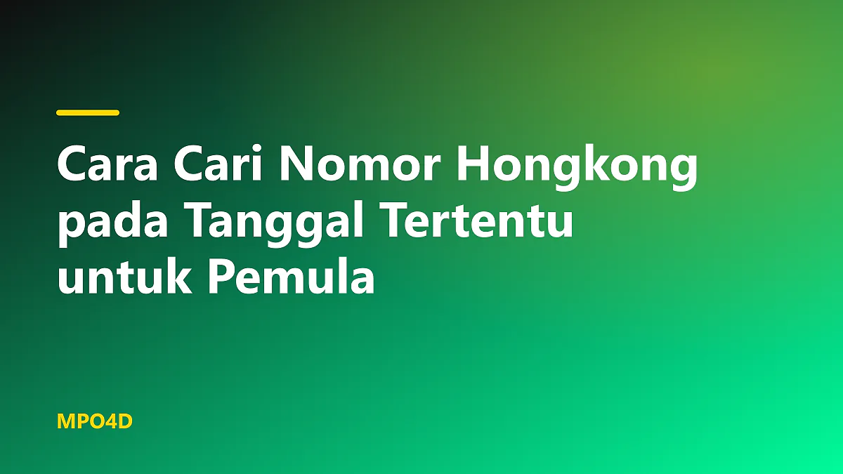 Ilustrasi cara cari nomor hongkong pada tanggal tertentu menggunakan aplikasi kalender digital