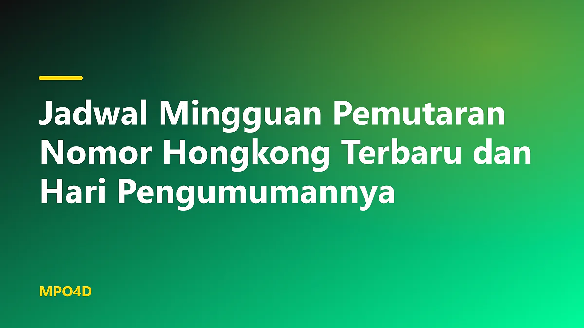 Ilustrasi jam dinding dan kalender yang menunjukkan jadwal mingguan pemutaran nomor hongkong terbaru