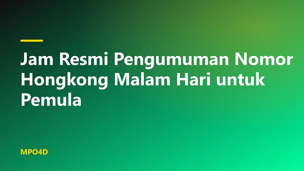 Jam digital menunjukkan waktu jam resmi pengumuman nomor hongkong malam hari